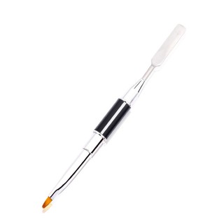 Cọ gel cọ cắt gel skinnail 2 đầu tiện dụng 2 trong 1 đắp gel cắt gel đẩy da luôn màu đen , cán nhôm cao cấp có nắp đậy .