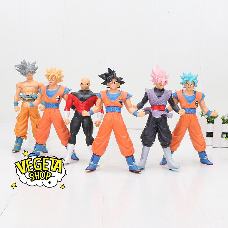 Mô hình Dragon Ball - 14 mẫu Gogeta SonGoku Broly Jiren Vegeta Goku Ultra Instinct UI Super Saiyan God SSJ4 - 16~20cm