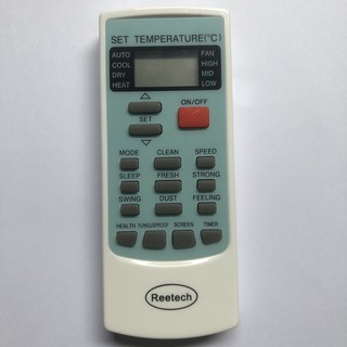 REMOTE ĐIỀU KHIỂN MÁY LẠNH ĐIỀU HOÀ REETECH NÚT ĐỎ