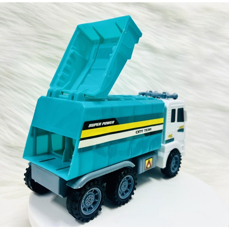 Xe Tải Đồ Chơi, Xe Chở Rác Có Nắp Thùng Cỡ Lớn 27cm Cho Bé