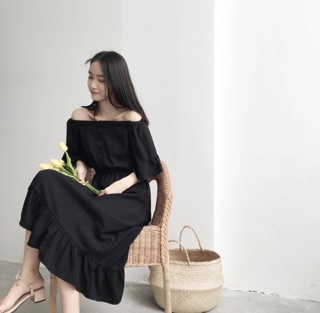 VÁY TRỄ VAI ĐUÔI CÁ SIÊU XINH