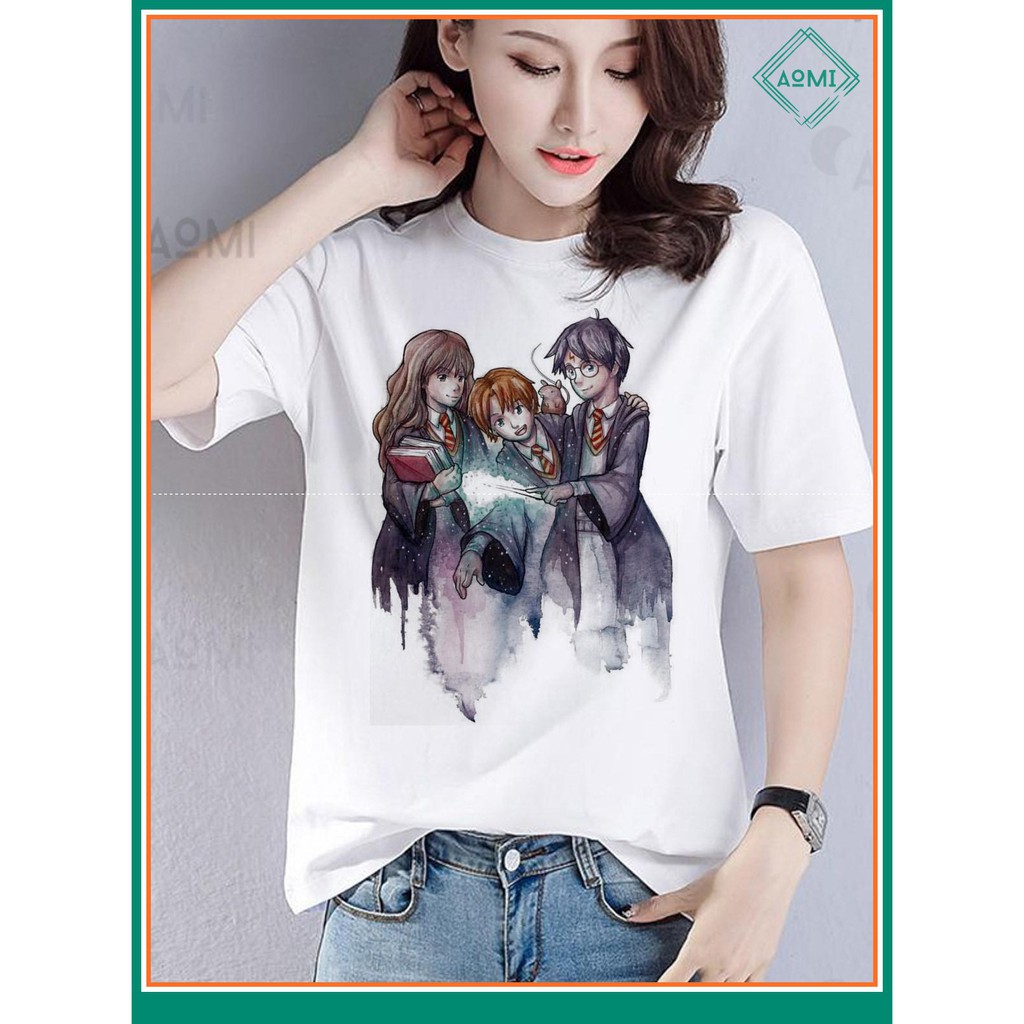 ÁO THUN NAM NỮ AT2251 HARRY PORTER ANIME ART THỜI TRANG AOMI unisex PHONG CÁCH CÁ TÍNH ĐẸP