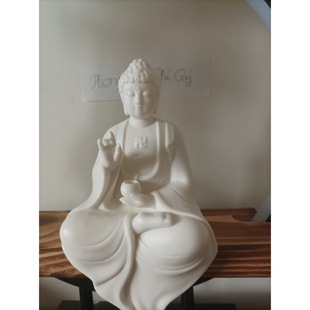 Bộ Tượng Phật Tổ Như Lai 🎁FREESHIP🎁 Bộ Tượng Phật A Dì Đà có vòng đèn LED sáng