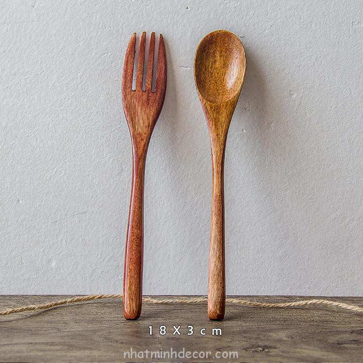 Thìa dĩa gỗ phong cách Nhật bản | BigBuy360 - bigbuy360.vn