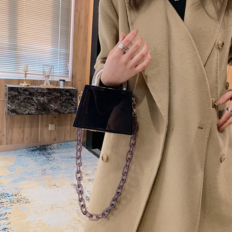 Túi Đeo Chéo Dáng Vuông Chất Liệu acrylic Thời Trang Cho Nữ