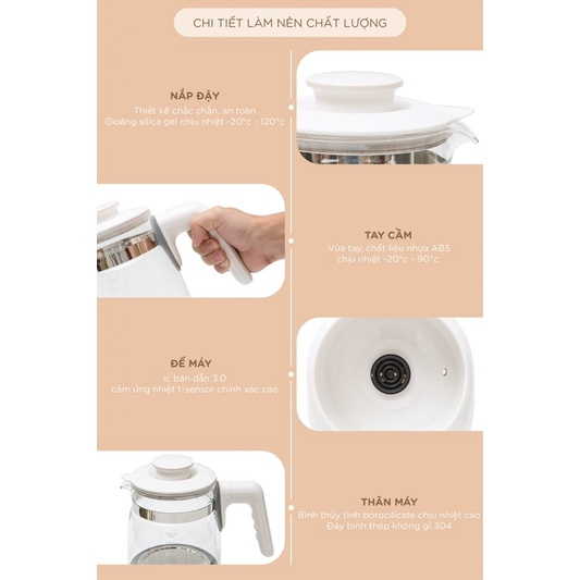 Moaz bebe - Bình đun nước thông minh MB-012