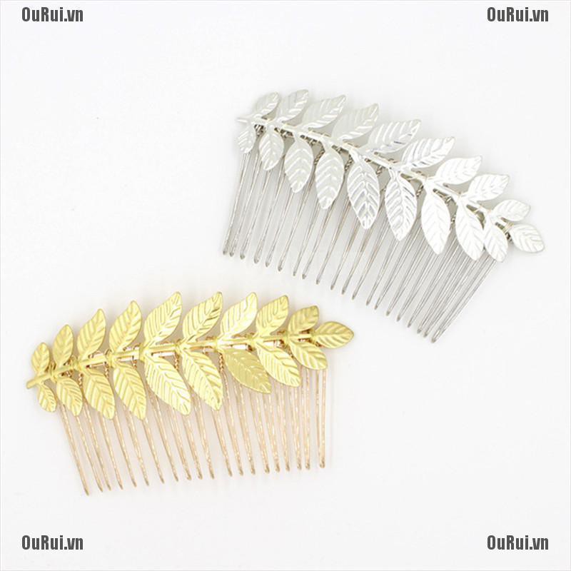 (FCC) (Miễn Phí Vận Chuyển 0 Vnd Only 11.11) Kẹp Tóc Hình Chiếc Lá Thanh Lịch Cho Nữ