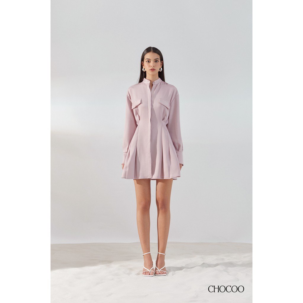 Đầm sơ mi nữ CHOCOO Marta Dress dài tay chất lụa cao cấp thiết kế nữ tính