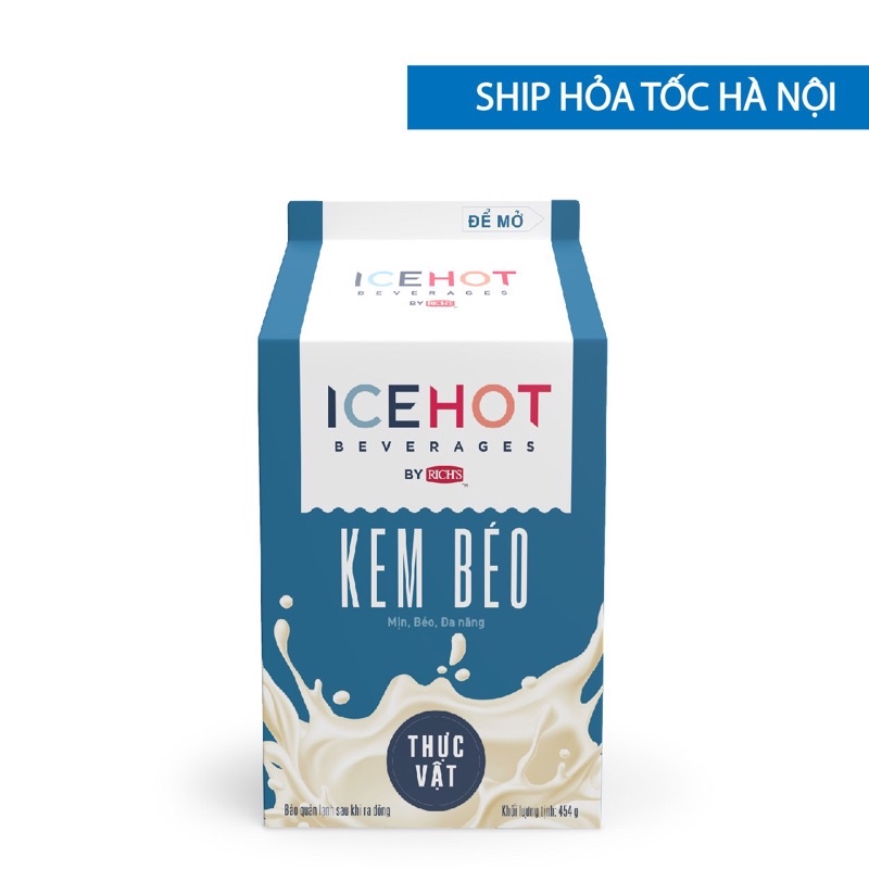 Thùng 24 hộp Kem béo thực vật ICEHOT Rich lùn