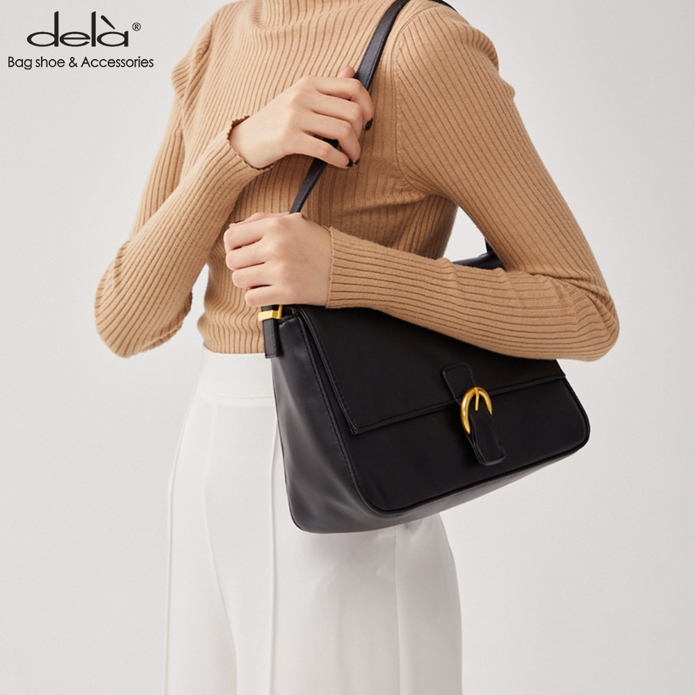 Dela Túi Xách tote Đeo Vai Mềm Mại Cổ Điển 2022 Sức Chứa Lớn Dễ Phối Đồ