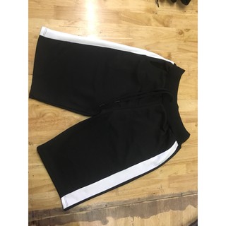 Quần short thun phối sọc nam