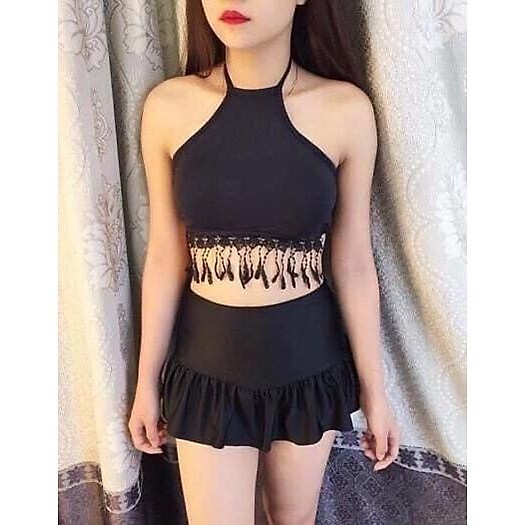 Bikini 2 Mảnh, Quần Váy Cạp Cao Che Bụng, Monokini SAVVY