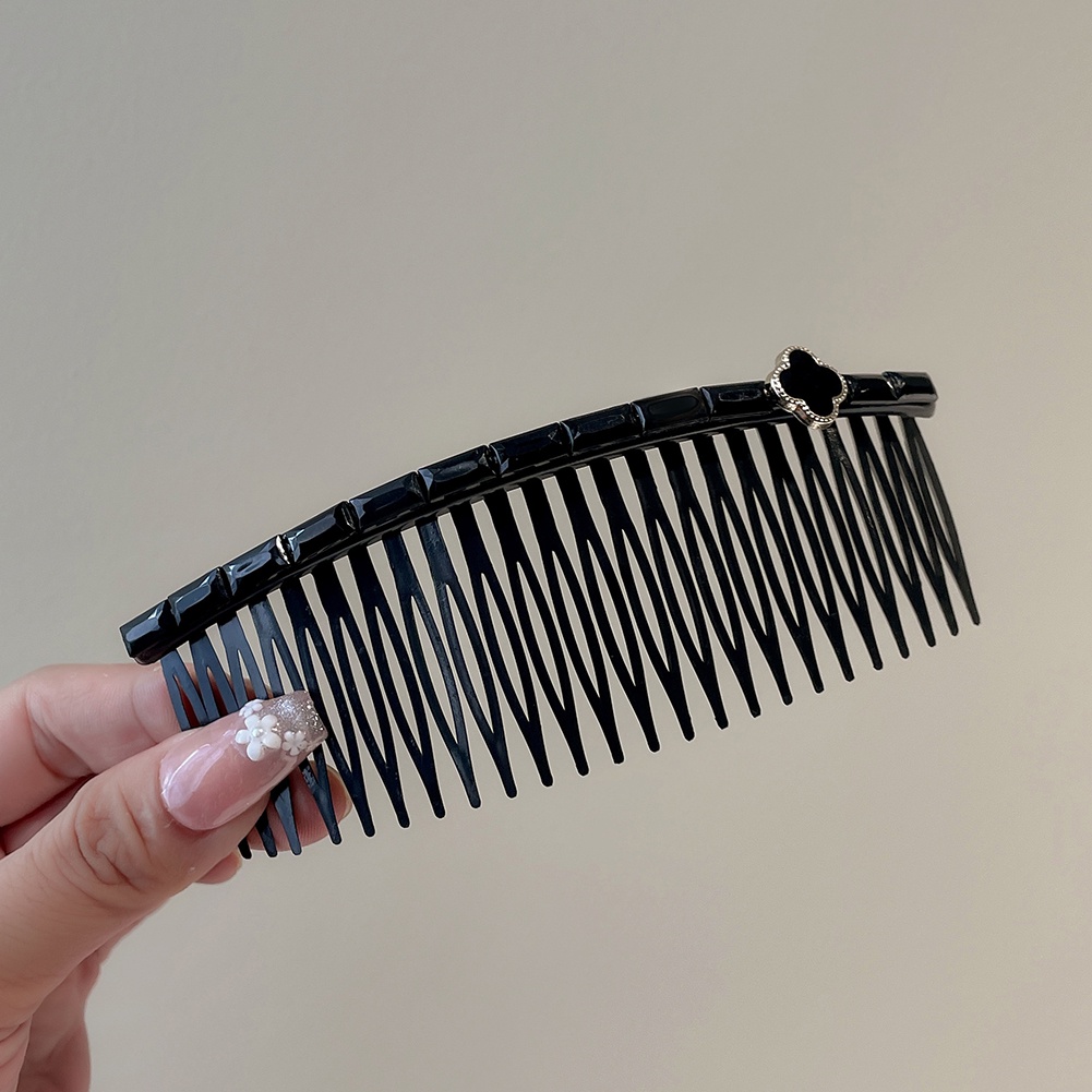 Kẹp Tóc Dạng Trượt Hình Cỏ Bốn Lá Bằng Kim Loại Dành Cho Làm Trang Sức Thủ Công