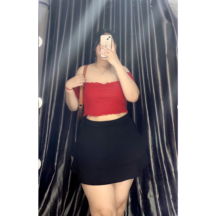 Áo thun trễ vai croptop Bigsize