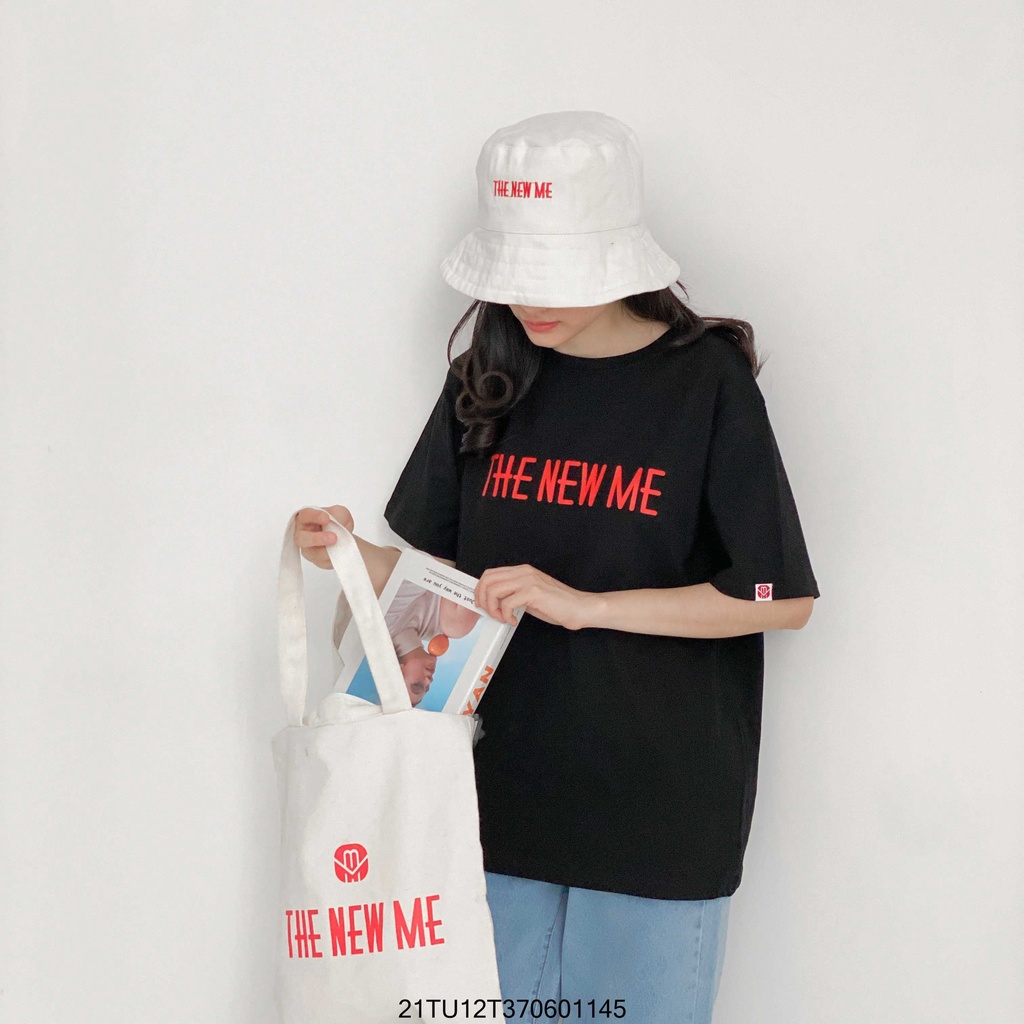 Túi tote nam nữ VM STYLE vải in chữ The new me năng động thời trang 22TX042X1301