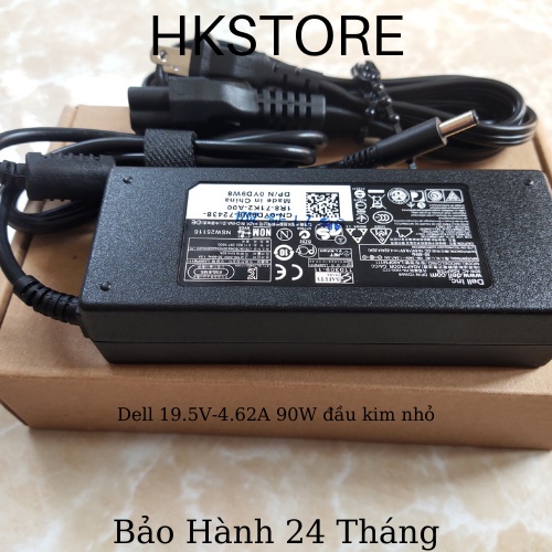 Sạc Laptop Dell 19.5V-4.62A 90W kim nhỏ Dell L321 5458 5558 5551 5555 5758 5759 5755 7437 7347 3147 3148  3558 9550 9560