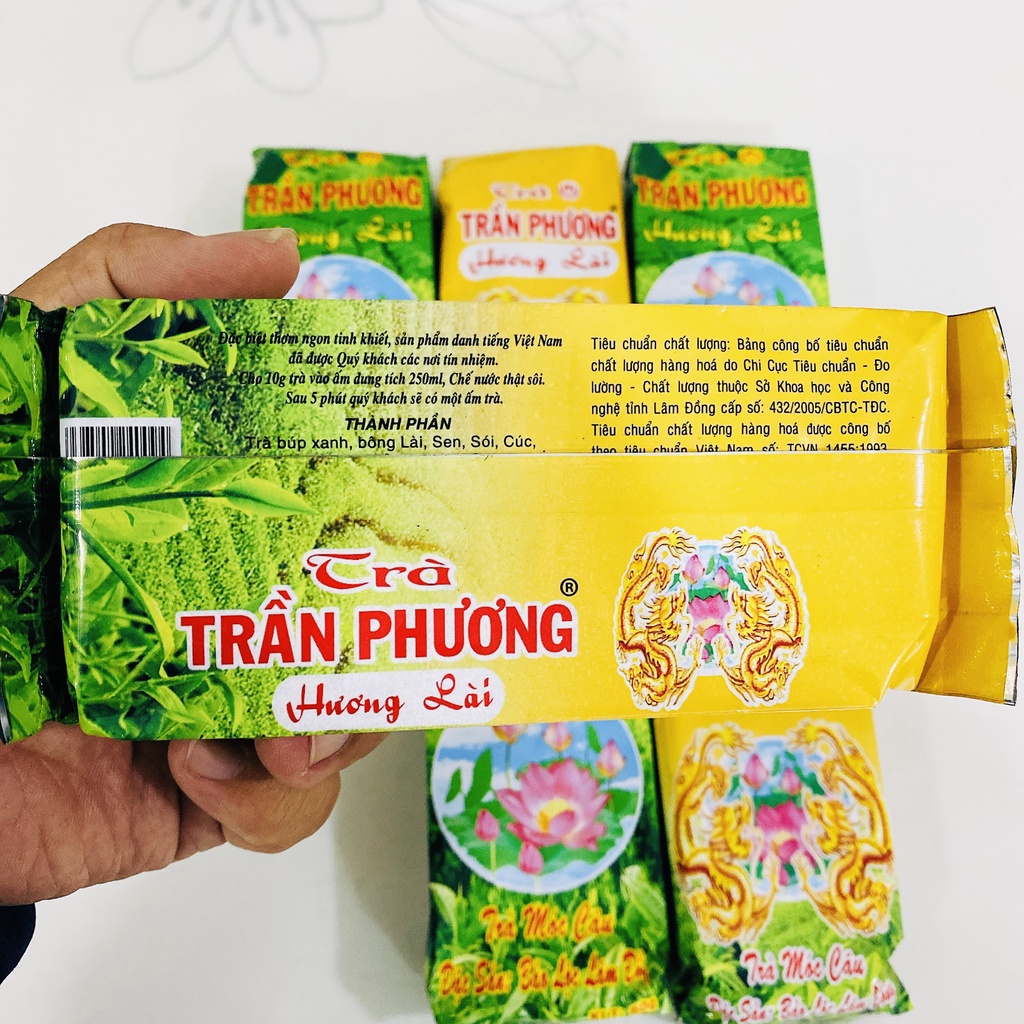 Combo 4 gói trà móc câu hương lài Trần Phương  loại ngon đặc biệt