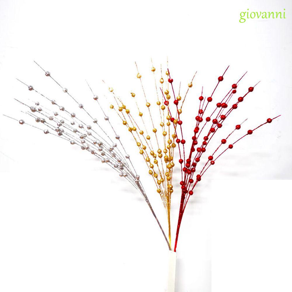 Nhánh quả mọng bột kim tuyến nhân tạo nhiều màu làm đạo cụ chụp ảnh trang trí Giáng sinh/bữa tiệc/đám cưới/nhà ở tự làm