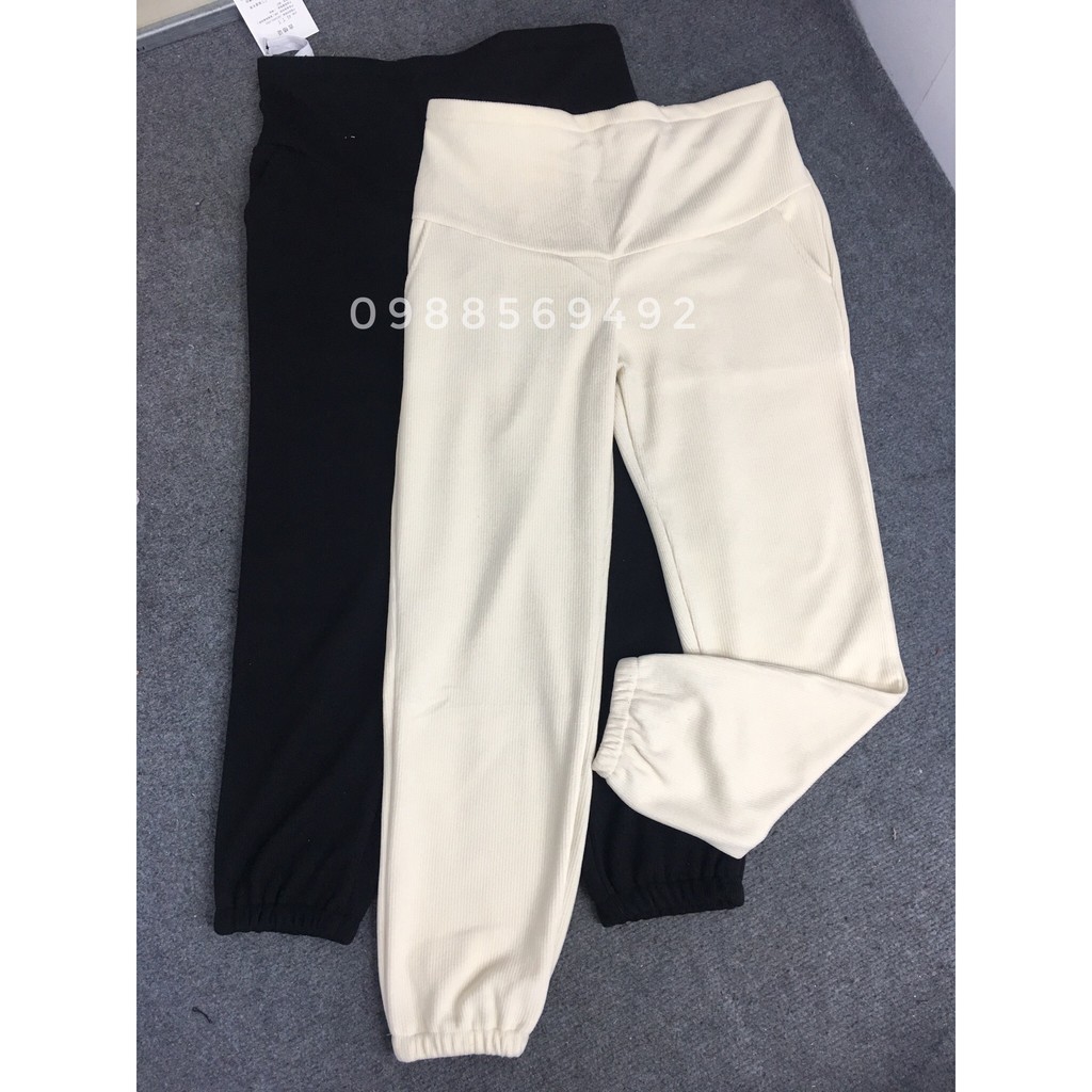 Quần bầu mùa đông chất len nhung cao cấp loại 1 (450g) dày dặn giữ ấm mùa đông cho mẹ bầu