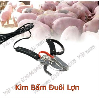 Kìm bấm đuôi heo- kìm cắt đuôi lợn bằng điện