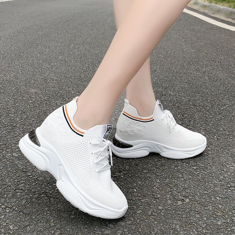 GIÀY NỮ ĐỘN ĐẾ 7 PHÂN SPORT CỔ VIỀN CO GIÃN GIÚP TĂNG CHIỀU CAO PHÙ HỢP ĐI CHƠI, DU LỊCH