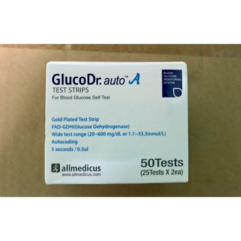 Que thử đường huyết glucodr auto một lọ 25 que