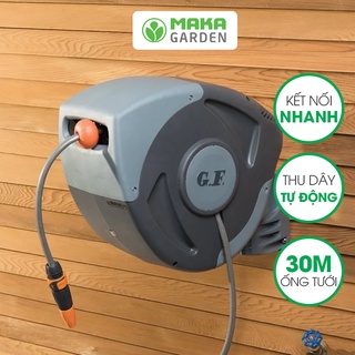 Cuộn Ống Tưới Sân Vườn Thu Dây Tự Động GF30, thương hiệu GF- Ý, chiều dài 30m, thu dây tự động, vòi tưới 3 kiểu phun