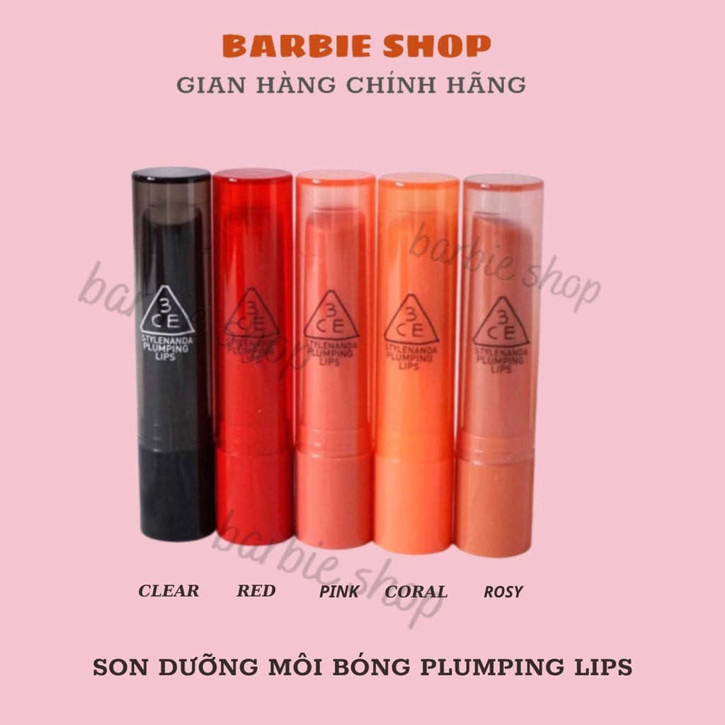 Son Dưỡng Môi Có Màu 3CE Plumping Lips