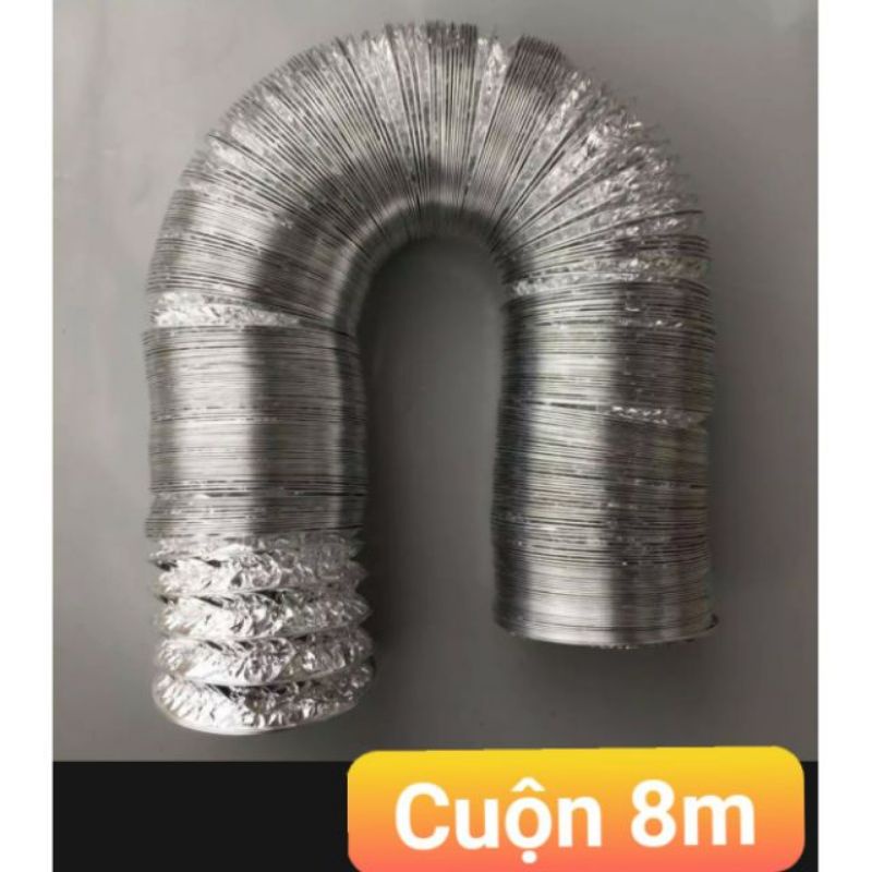 Ống bạc hút mùi nhà bếp 100 125 150 200 cuộn 8met