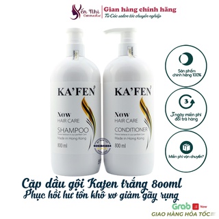 kafen dầu gội mượt tóc 800ml dầu kafen trắng ngăn rụng tóc giảm xơ rối chẻ ngọn, Mỹ phẩm tóc yến nhi DG14