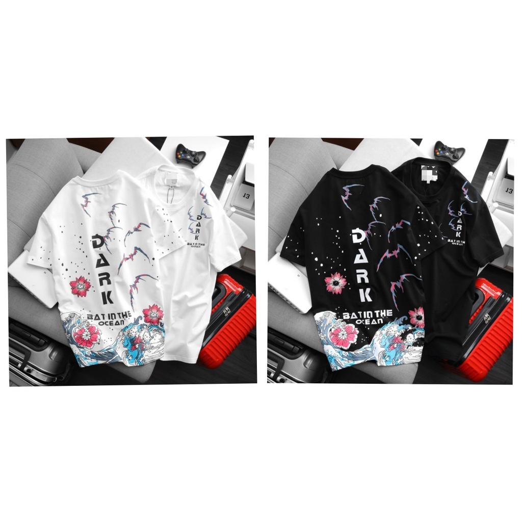 (bigsize) áo thun nam tay ngắn form rộng bigszie 85 - 125kg - Dark