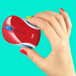 Chuột không dây Logitech Ultra M187 (Xanh, Đỏ, Đen, Trắng)