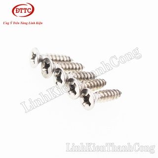 Combo 2 Gói Vít M3 8mm 10mm 12mm Mũ Phẳng (Gói 100 chiếc)