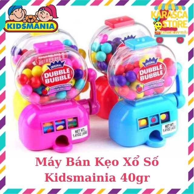 Đồ Chơi Cho Bé, Máy Bán Kẹo Xổ Số Big Jackpot Kidsmania Dubble Bubble 40Gr