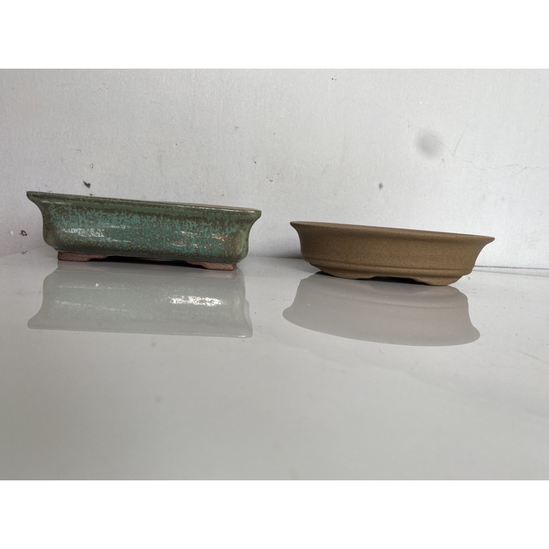 Chậu bonsai oval đất nung