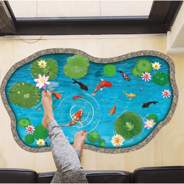 Decal 3D hồ nước