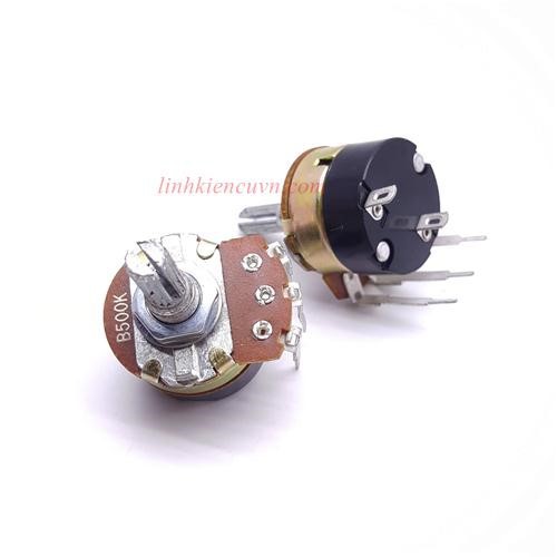 Biến trở (Triết áp) công tắc 500K 2W cao 20mm (F10-13)