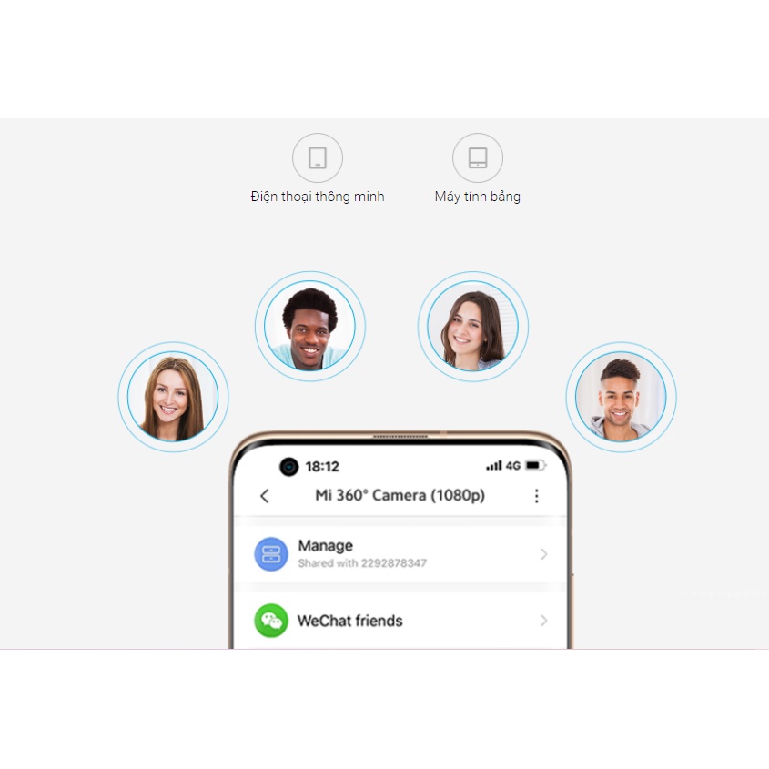 Camera giám sát Xiaomi Mi 360° (1080p) l Độ phân giải cao 1080p | Chế độ toàn cảnh 360° | Tầm nhìn đêm hồng ngoại