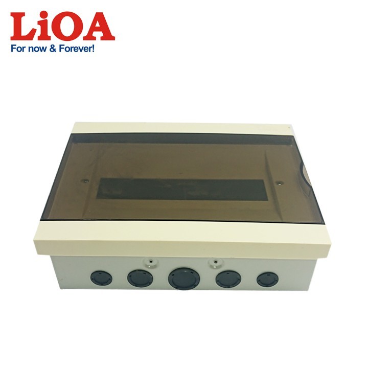 Tủ điện LiOA - Đế kim loại dùng cho chứa 8-12 Aptomat MCB, MCCB, RCBO