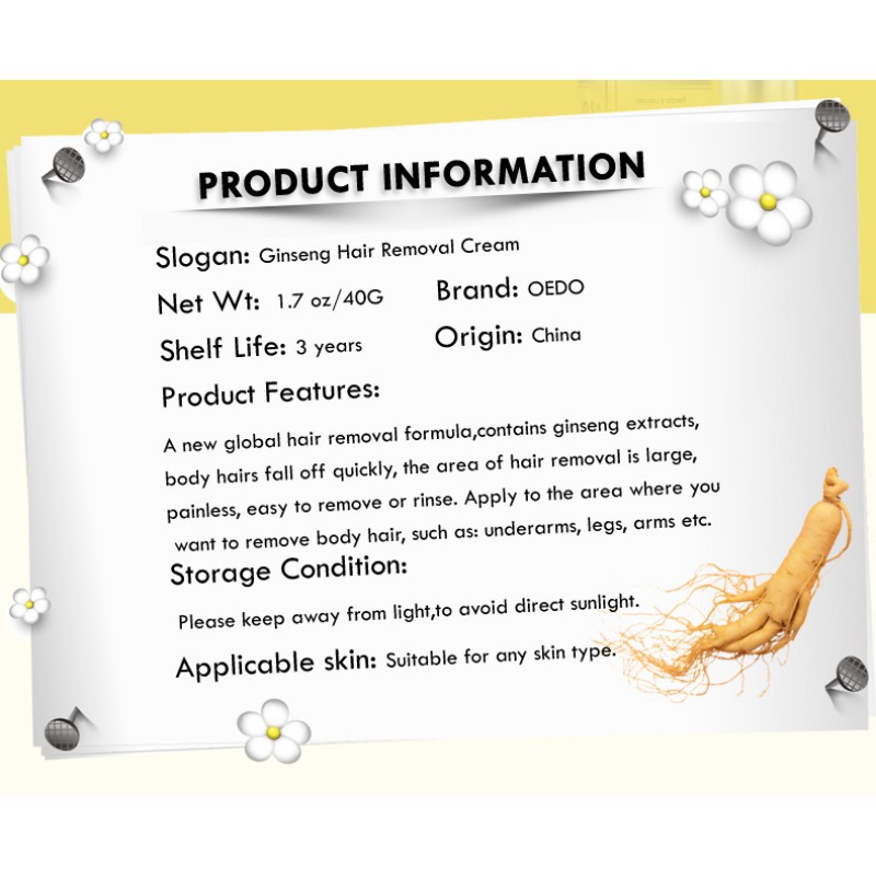 [Hàng mới về] Tuýp kem gừng tẩy lông tay chân cơ thể an toàn cho da nhạy cảm | BigBuy360 - bigbuy360.vn