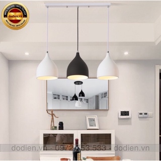 Bộ đèn thả 3 đèn giọt nước cho bàn ăn,nhà bếp quầy bar kèm bóng