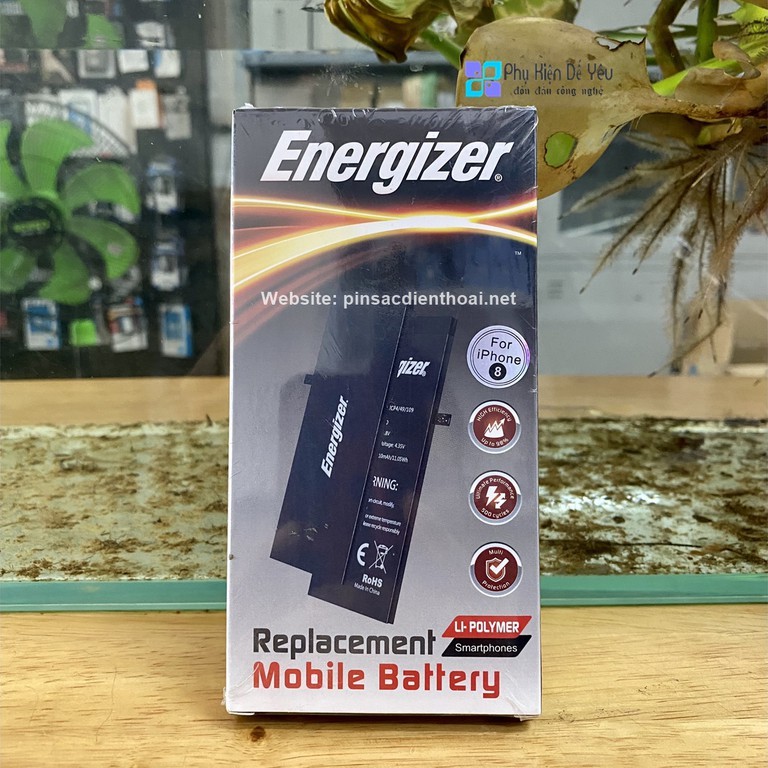 Pin iPhone 8 Plus Energizer ECA8P2675 - 2675mAh/ iPhone 8 ECA81821 - 1821mAh [CHÍNH HÃNG PHÂN PHỐI, BẢO HÀNH 1 NĂM]