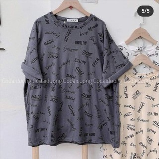 [Rẻ Vô Địch] Áo cotton tay lỡ Unisex mặc đôi ,nhóm , lớp------ Áo full author magic