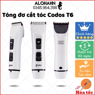 ❤tông đơ cắt tóc, tăng đơ codos t6, máy chính hãng codos, hàng loại 1, lưỡi cắt sắc bén, thiết kế tinh tế --bảo hành 12t