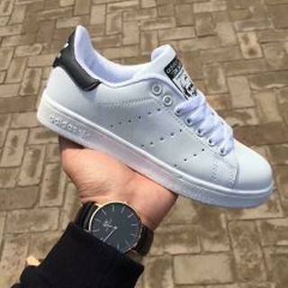 HOT Giày Adidas Stan Smith trắng gót đen