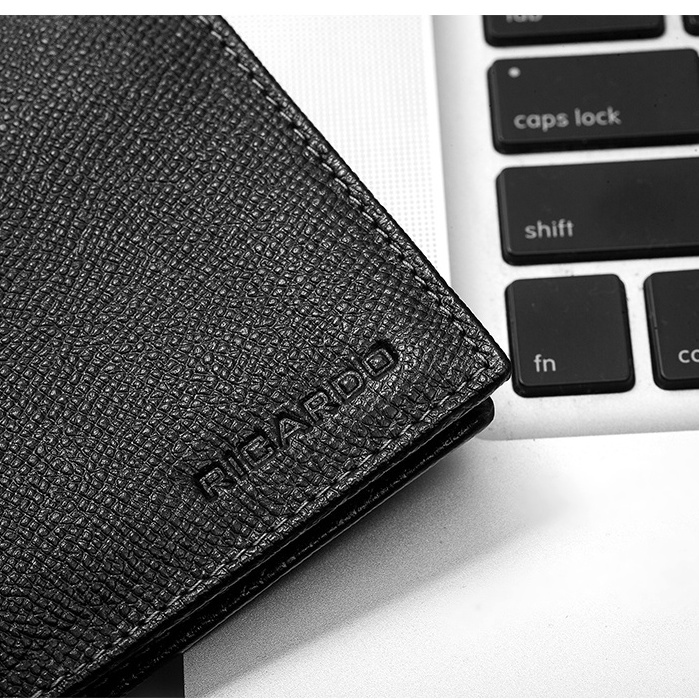 Ví Nam Da Bò Cao Cấp , Ví Da Nam Da Saffiano Bóp Nam Mini Chống Nước, Đựng Thẻ Đựng Card,Có Hộp Làm QUà Tặng - V103