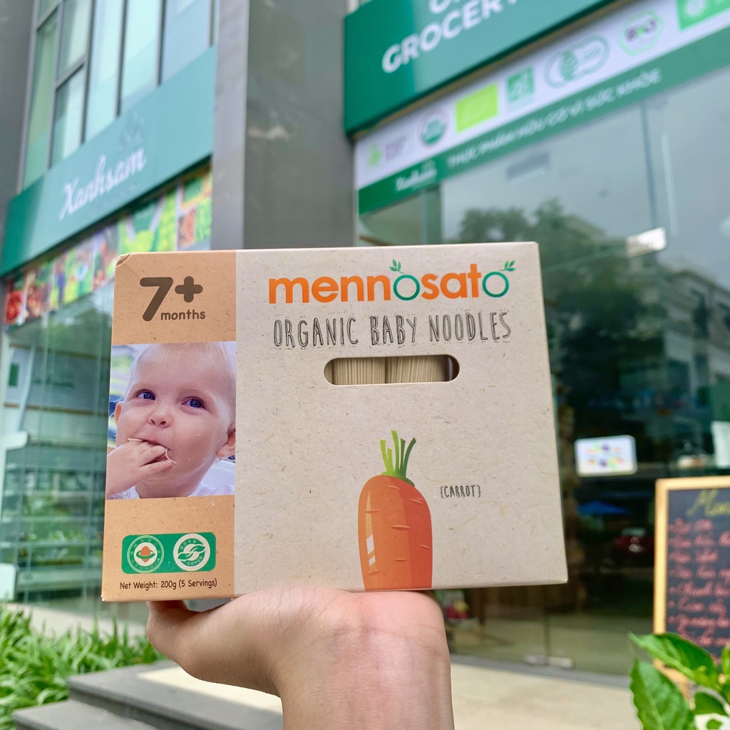 Mì Sợi Hữu Cơ Cho Bé Mennosato 200g Từ 7 Tháng Tuổi - XanhSam Organic