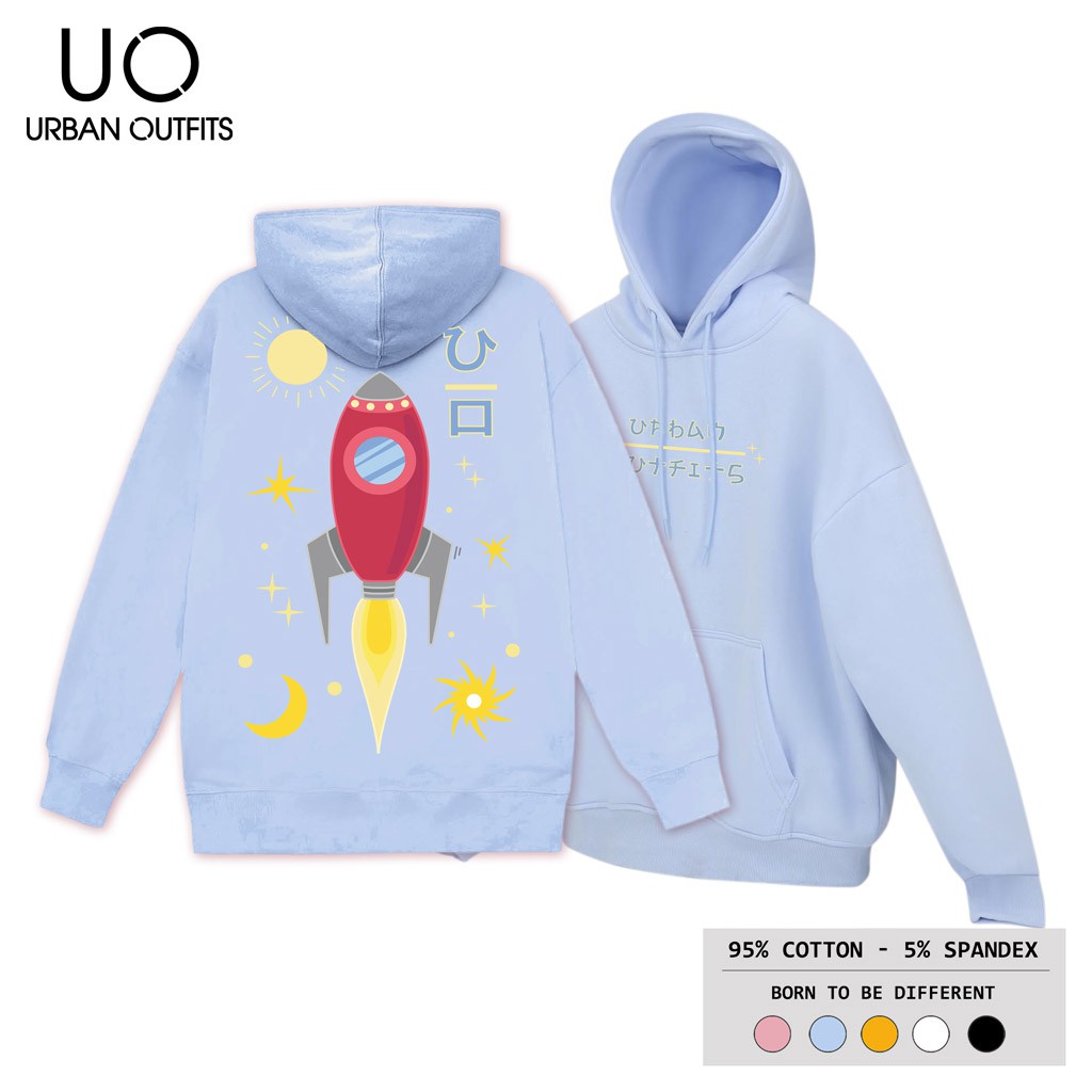 Áo Hoodie Nam Nữ Form Rộng URBAN OUTFITS In Tàu Con Thoi UO HOO16 Chui Đầu Thun Cotton Nỉ | BigBuy360 - bigbuy360.vn