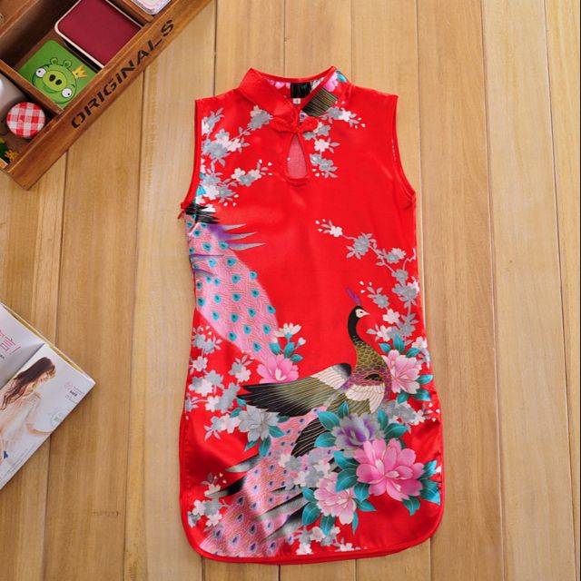 Combo 2 sườn xám bé gái+ lixi