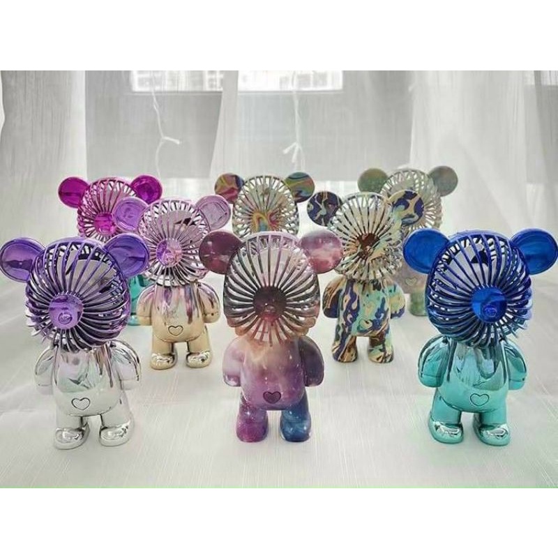 QUẠT 3 CẤP ĐỘ GIÓ HÌNH BEAR BRICK ĐỂ BÀN